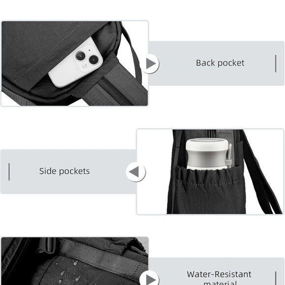 Convertible Backpack to Crossbody Purse Lightweight Small Travel Bag with Detach main image 4